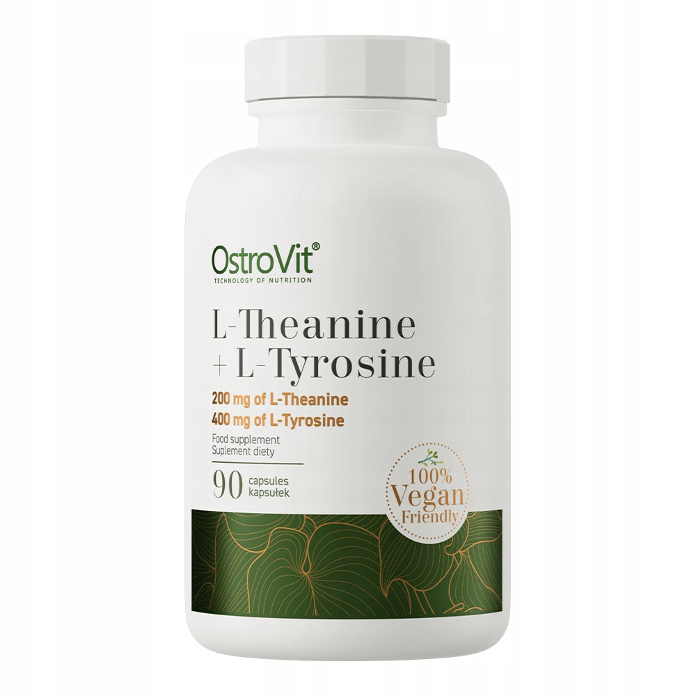 OstroVit L-Theanine 200 mg + L-Tyrosine 400 mg VEGE 90 kaps Stress Amino Acids