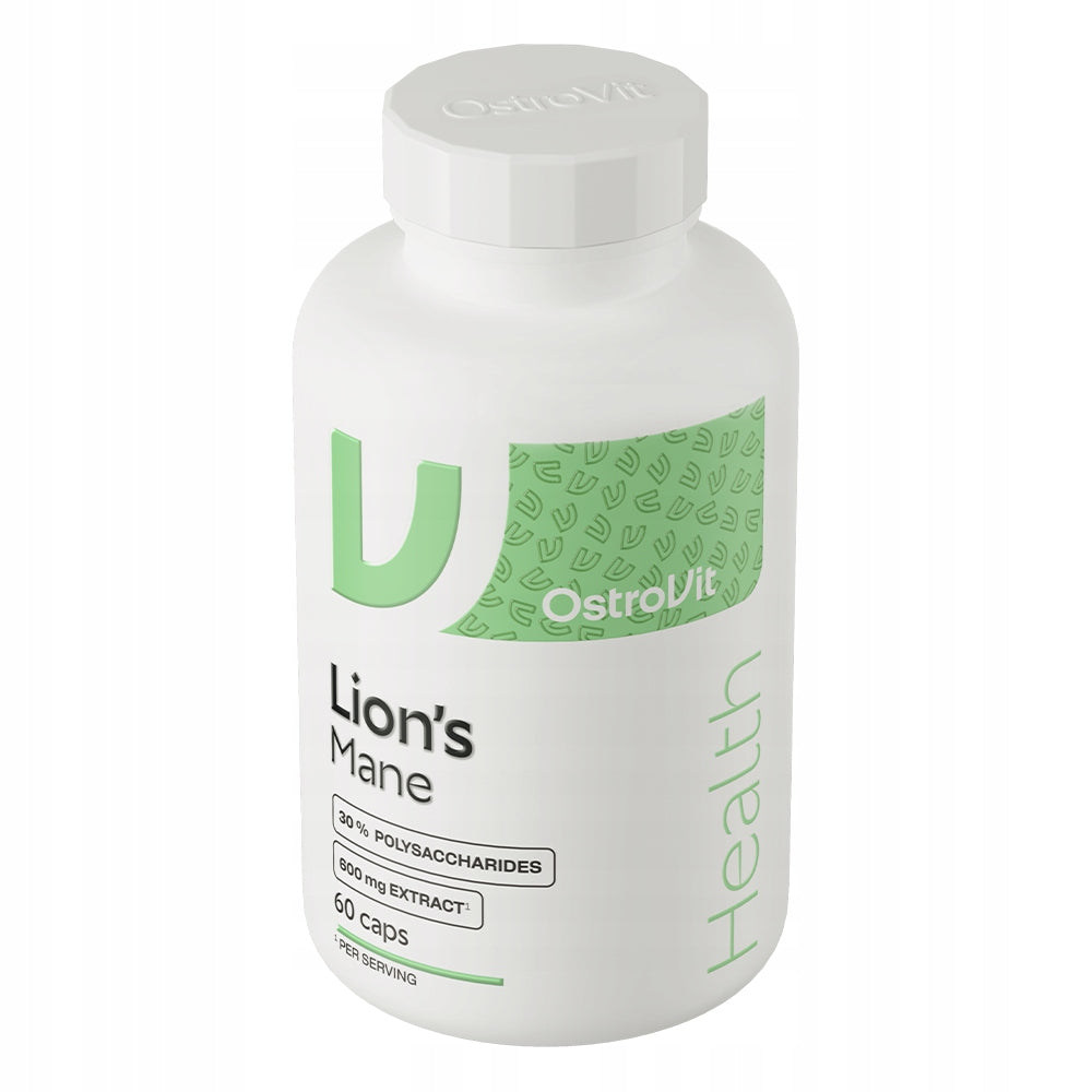 OstroVit Lion's Mane VEGE 60caps. MEMORY, CONCENTRATION, POLYSACCHARIDES Packaging status original