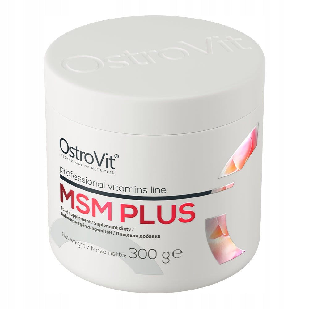 OstroVit MSM Plus 300 g Methylsulfonylmethane Glucosamine Vitamin C Manufacturer code MSM Plus 300 g SIARKA ORGANICZNA KOLAGEN