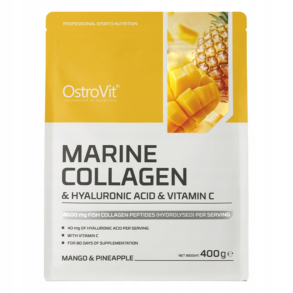 OstroVit Marine Collagen + Hyaluronic Acid + Vitamin C 400 g Skin Hair Medical device no