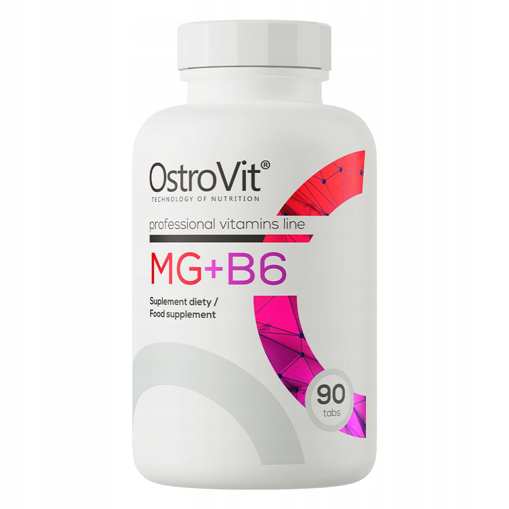OstroVit Mg + B6 90 tabs MAGNESIUM citrate 375 mg VITAMIN B6 Pyridoxine
