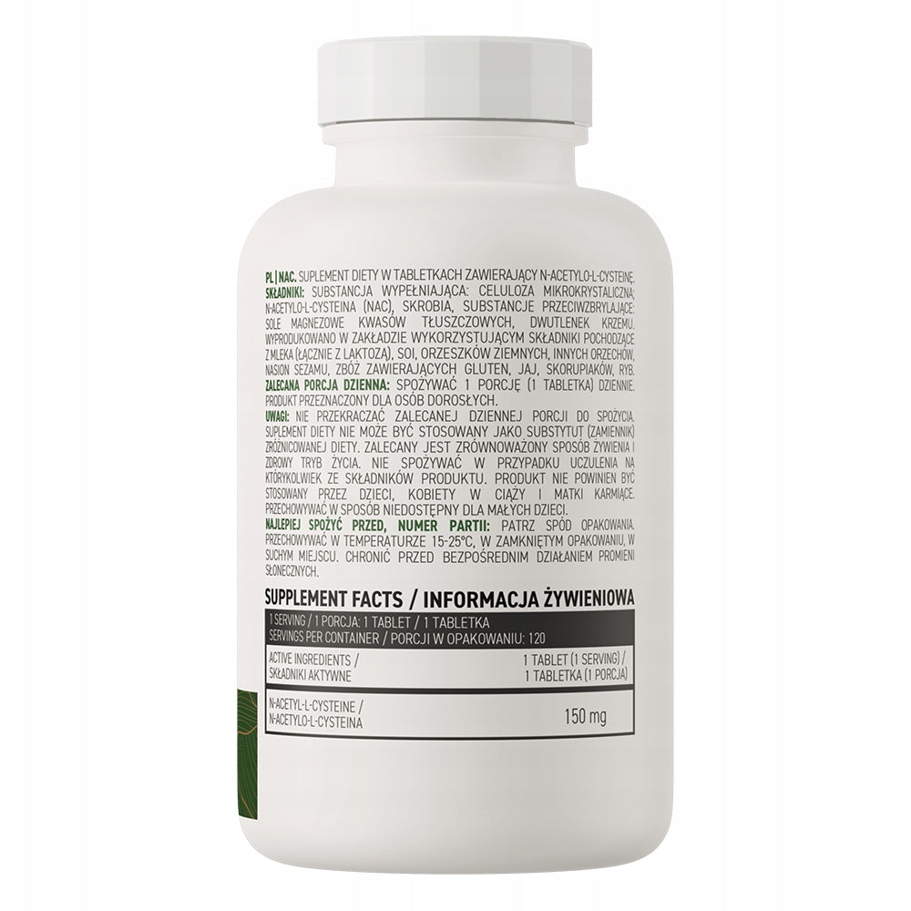 OstroVit NAC VEGE 120 tab N-acetyl-L-cysteine 150 mg Insulin resistance Expiration date at least 1 year from the date of purchase