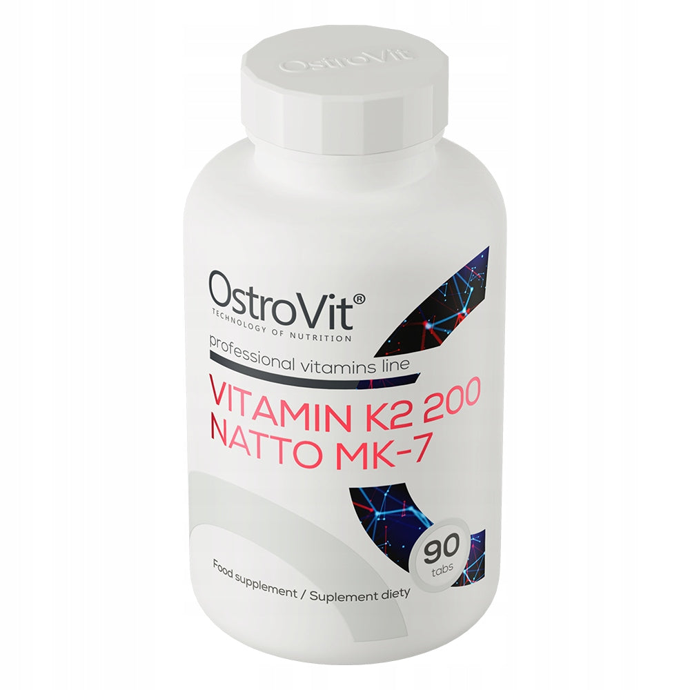 OstroVit Natural Vitamin K2 MK-7 Natto 90 tabs Support Bone and Heart Expiration date not specified