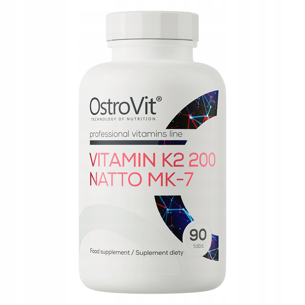 OstroVit Natural Vitamin K2 MK-7 Natto 90 tabs Support Bone and Heart