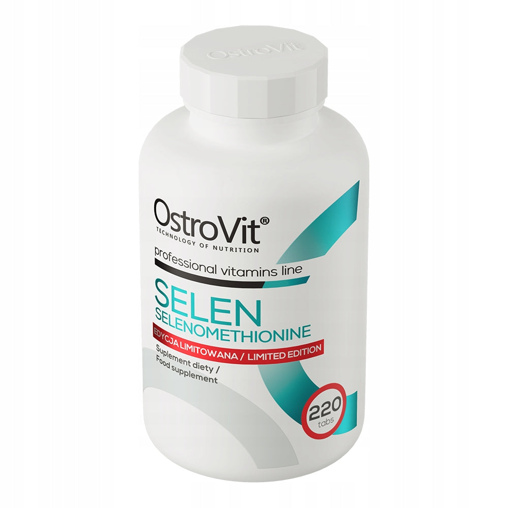OstroVit Organic Selenium 220 tablets THYROID L-selenomethionine 200mcg Manufacturer code 5903933902302