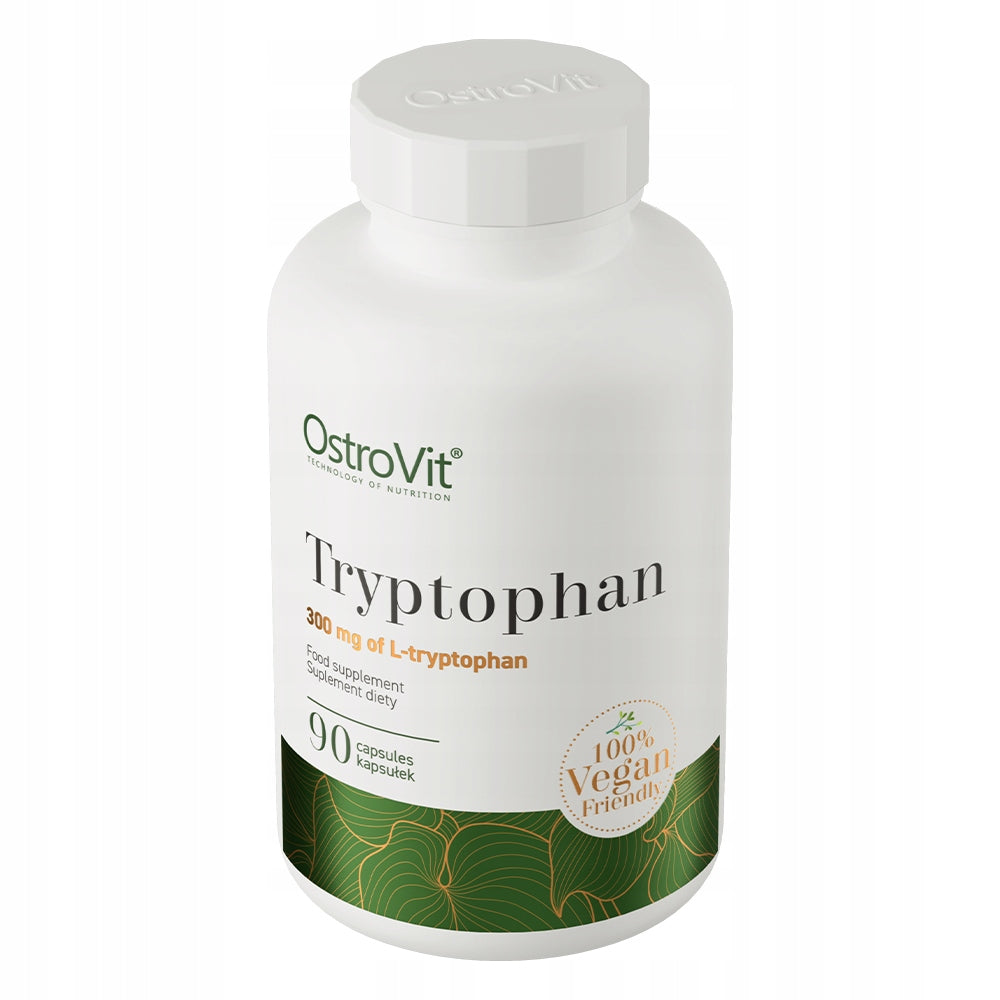 OstroVit Tryptophan VEGE 90 caps L-Tryptophan 300mg Sleep Mood Relaxation Stress Expiration date not specified