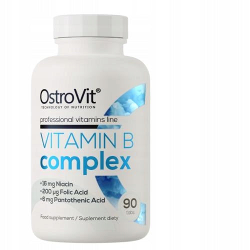 OstroVit VITAMIN B COMPLEX 90 TABLETS, VITAMIN B6, VITAMIN B12, VITAMIN C