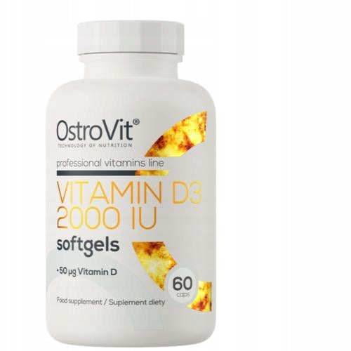OstroVit VITAMIN D3 2000 IU SOFTGELS 60 CAPSULES, VITAMIN D