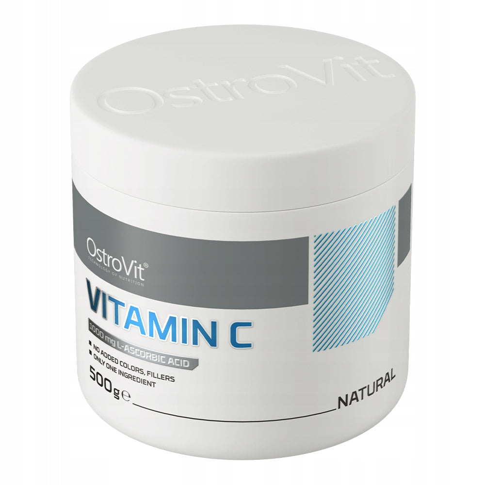 OstroVit Vitamin C 500 g L-ascorbic acid VITAMIN C 1000 mg 500 Servings Expiration date not specified