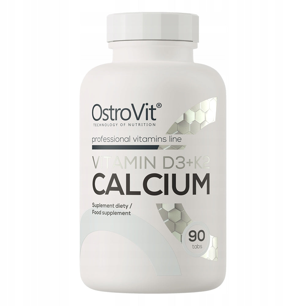 OstroVit Vitamin D3 + K2 CALCIUM Calcium Carbonate D + K with Calcium 90 tab