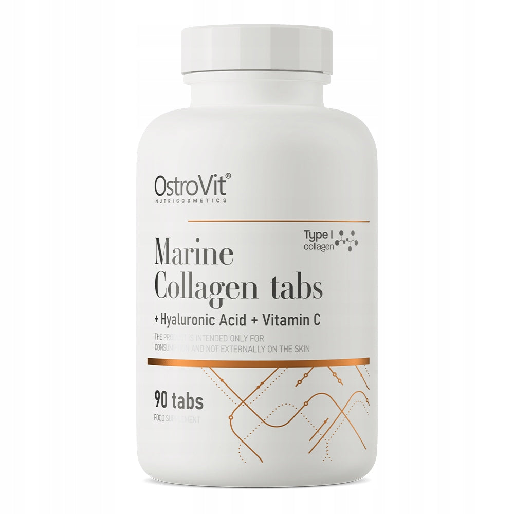 OstroVit marine fish collagen type I + hyaluronic acid + vitamin C 90 tabs