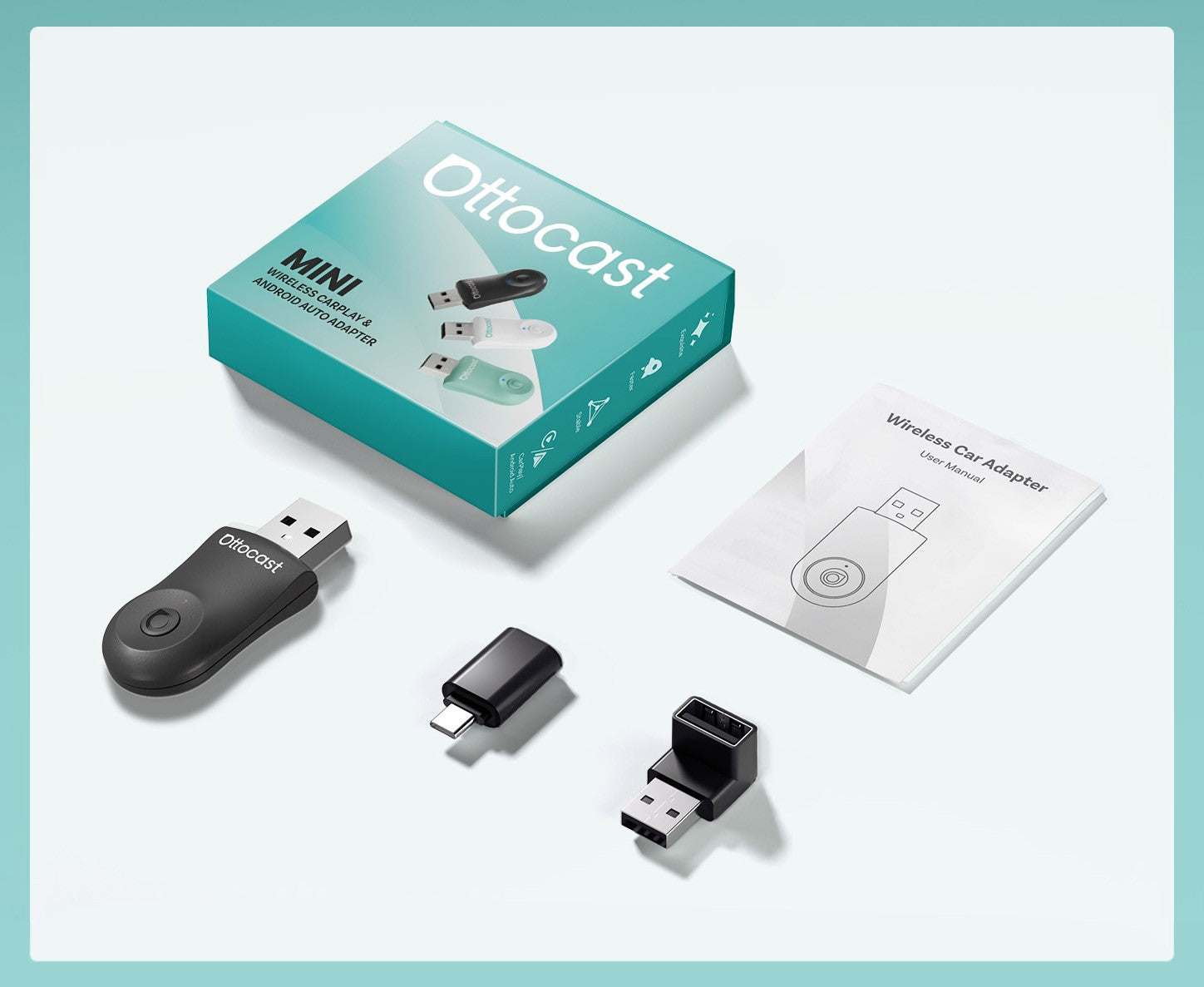 Ottocast Mini CA505-T – CarPlay Adapter & Android Auto Wireless Brand Ottocast