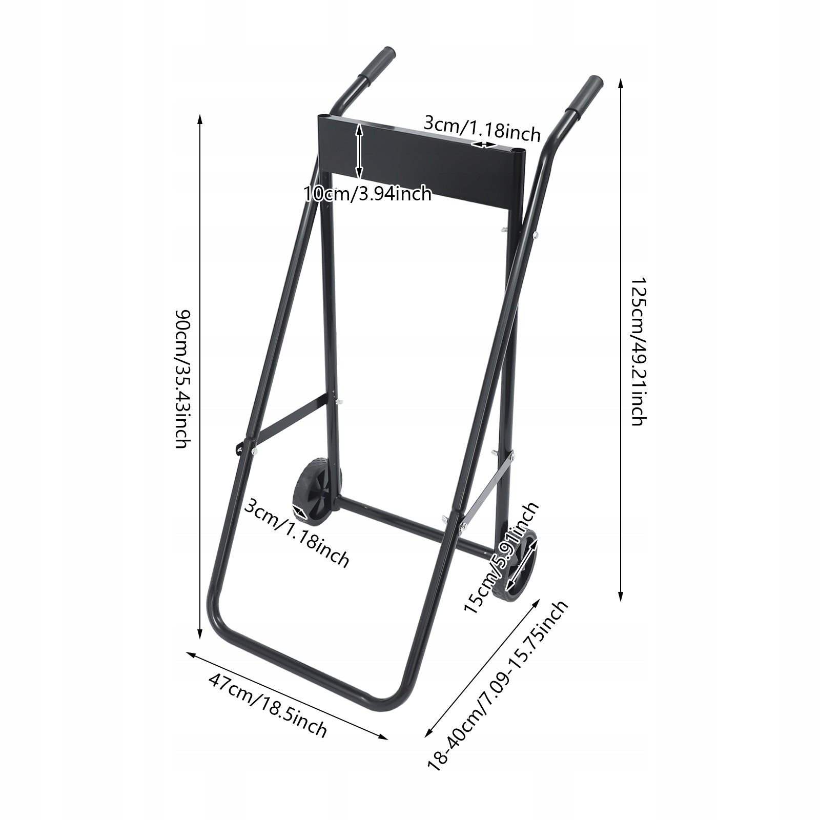 Outboard Boat Motor Cart, Outboard Boat Engine Carrier & Stand Length 125 cm