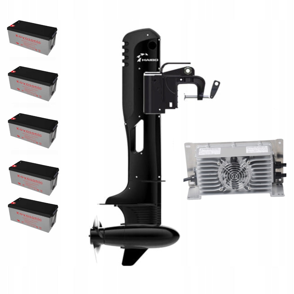 Outboard electric motor kit Haibo R500S Rechargeable batteries KOYO NPG200