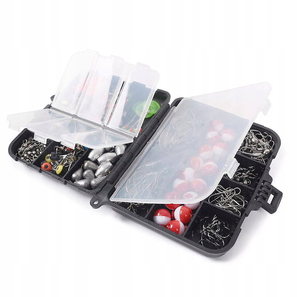 Outdoor Angling Fishing Box Kit Fish Bait Lure Hook Float Spinning Fishing Brand no brand