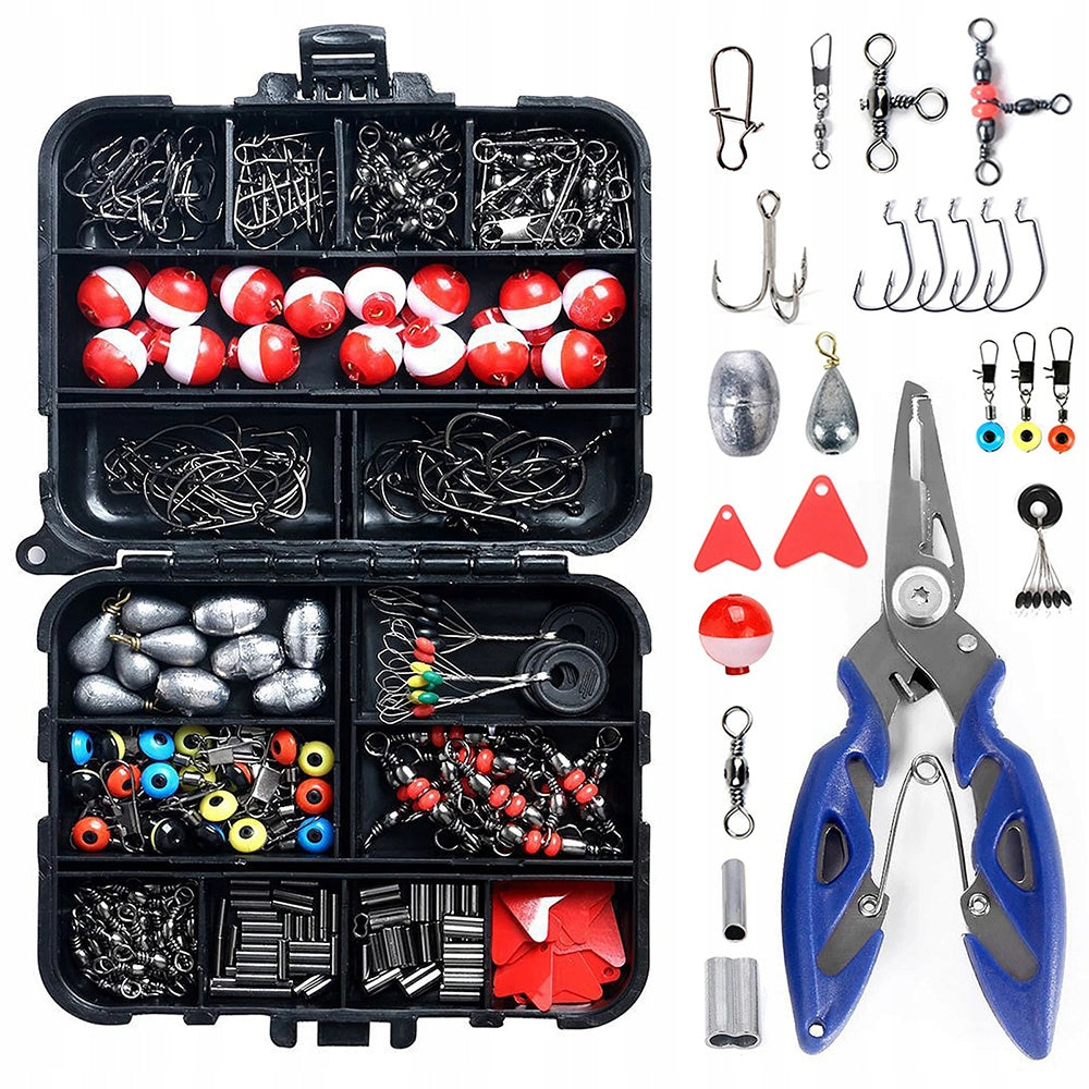 Outdoor Angling Fishing Box Kit Fish Bait Lure Hook Float Spinning Fishing Manufacturer code HO-0298A1-QL