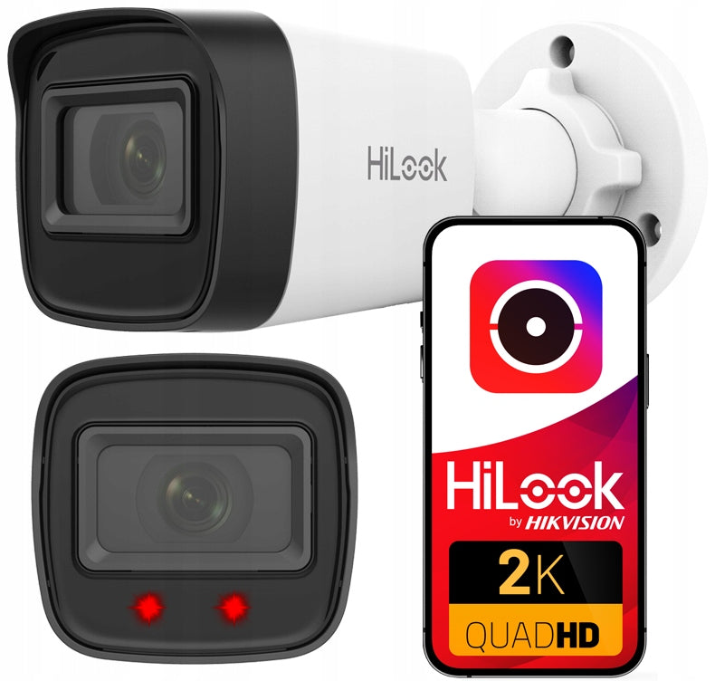 Outdoor Camera 4MPx IP HiLook by Hikvision 2.8MM IR20m Motion Detection