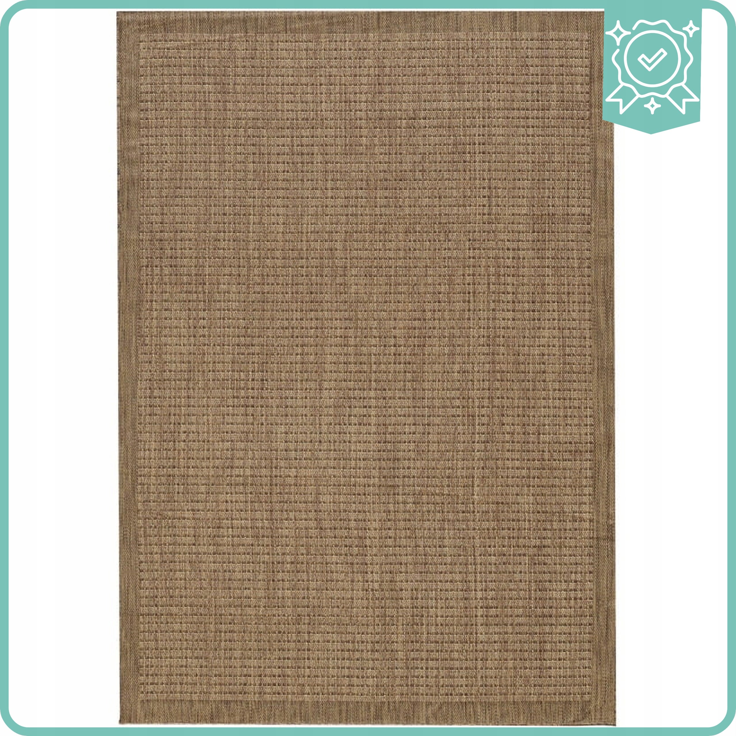 Outdoor Carpet For Terrace Balcony Waterproof 80x150cm Modern Brown Packaging status original