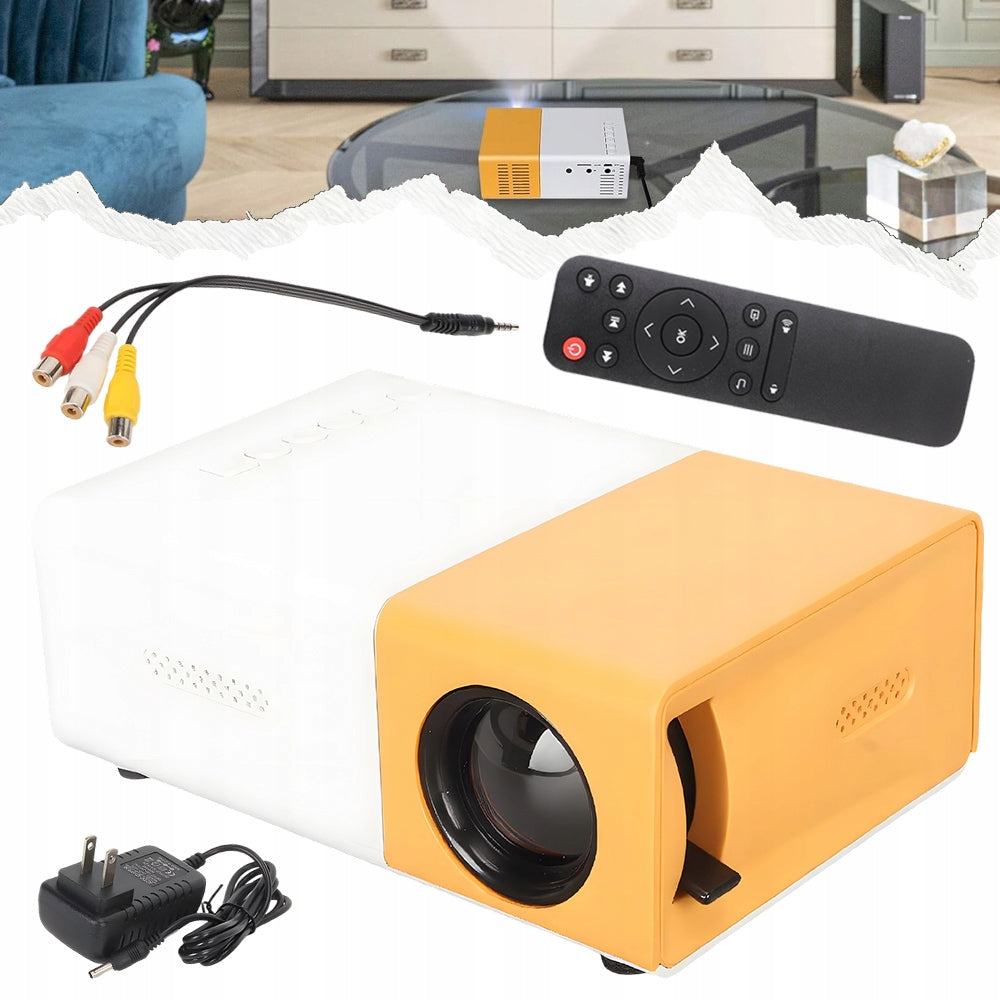 Outdoor Film Projector for Home Theater, Portable Mini Projector
