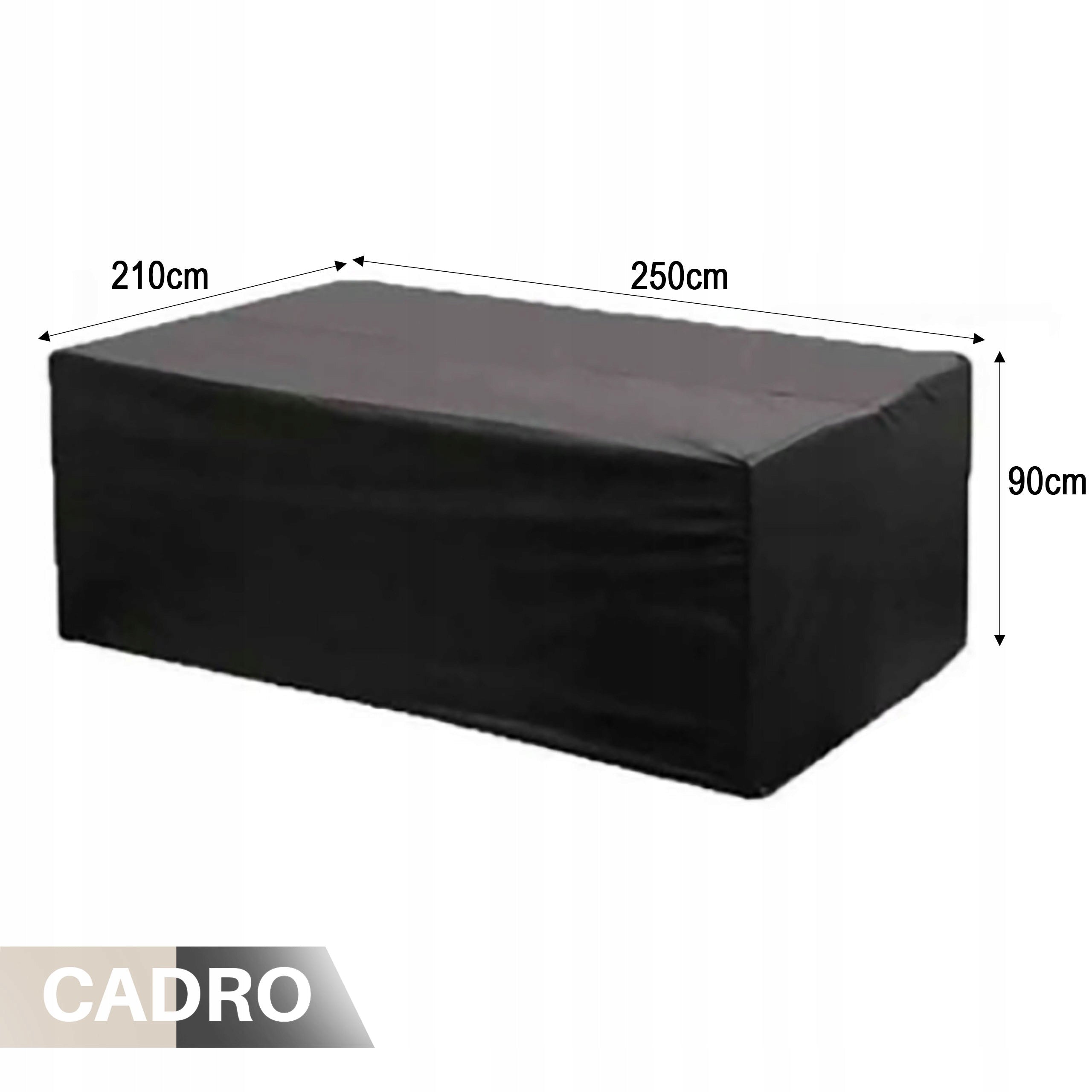 Outdoor Furniture Cover Waterproof Table 250x210x90 Black Strong Packaging status original