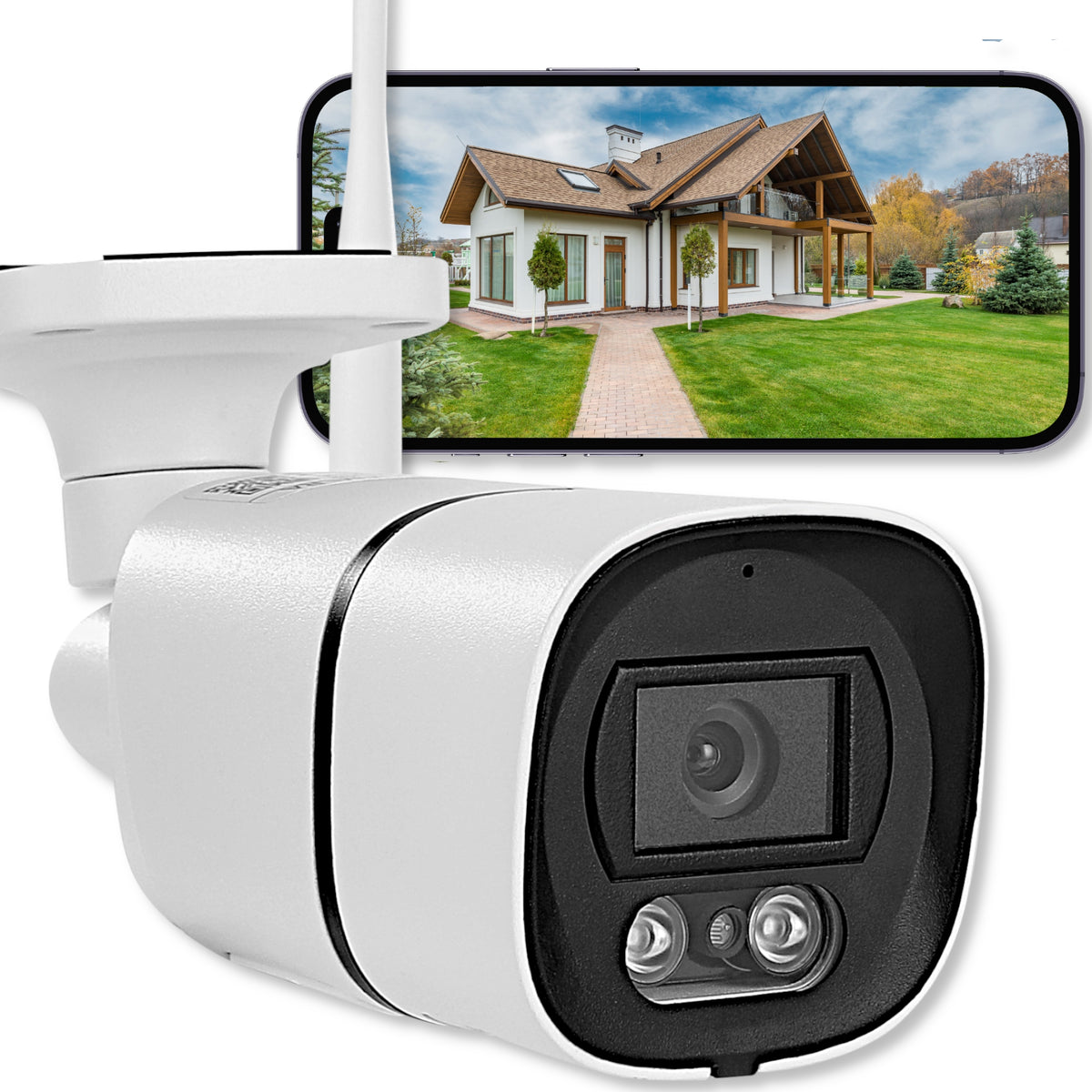 Outdoor IP Camera WIFI FULL HD 4x ZOOM Metal 5MPx Notifications 1080p