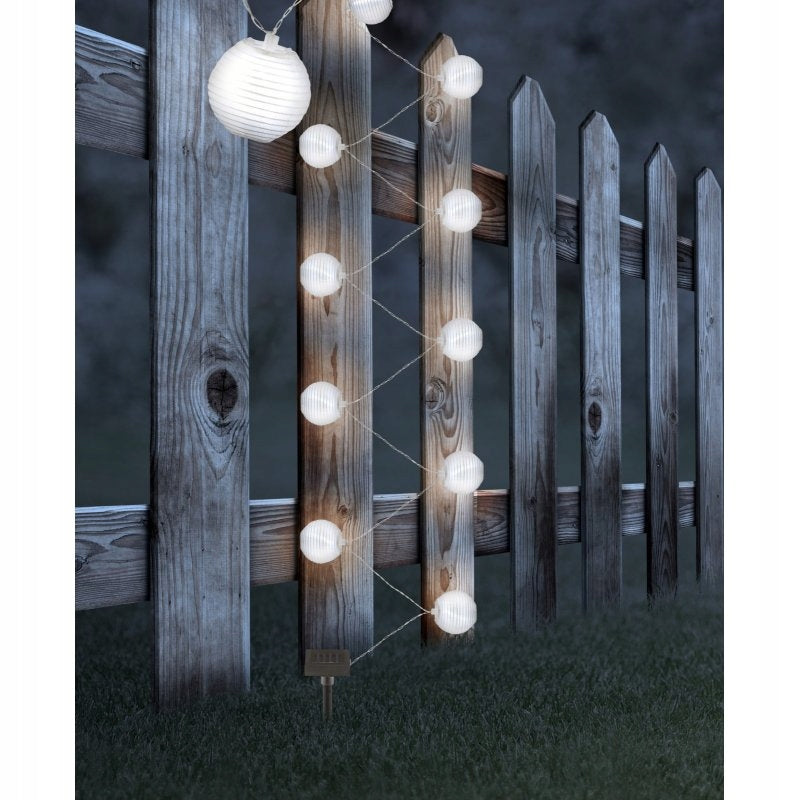 Outdoor Solar Lamps LED Balls Solar 10x0,06W Globo Lighting Batteries included no