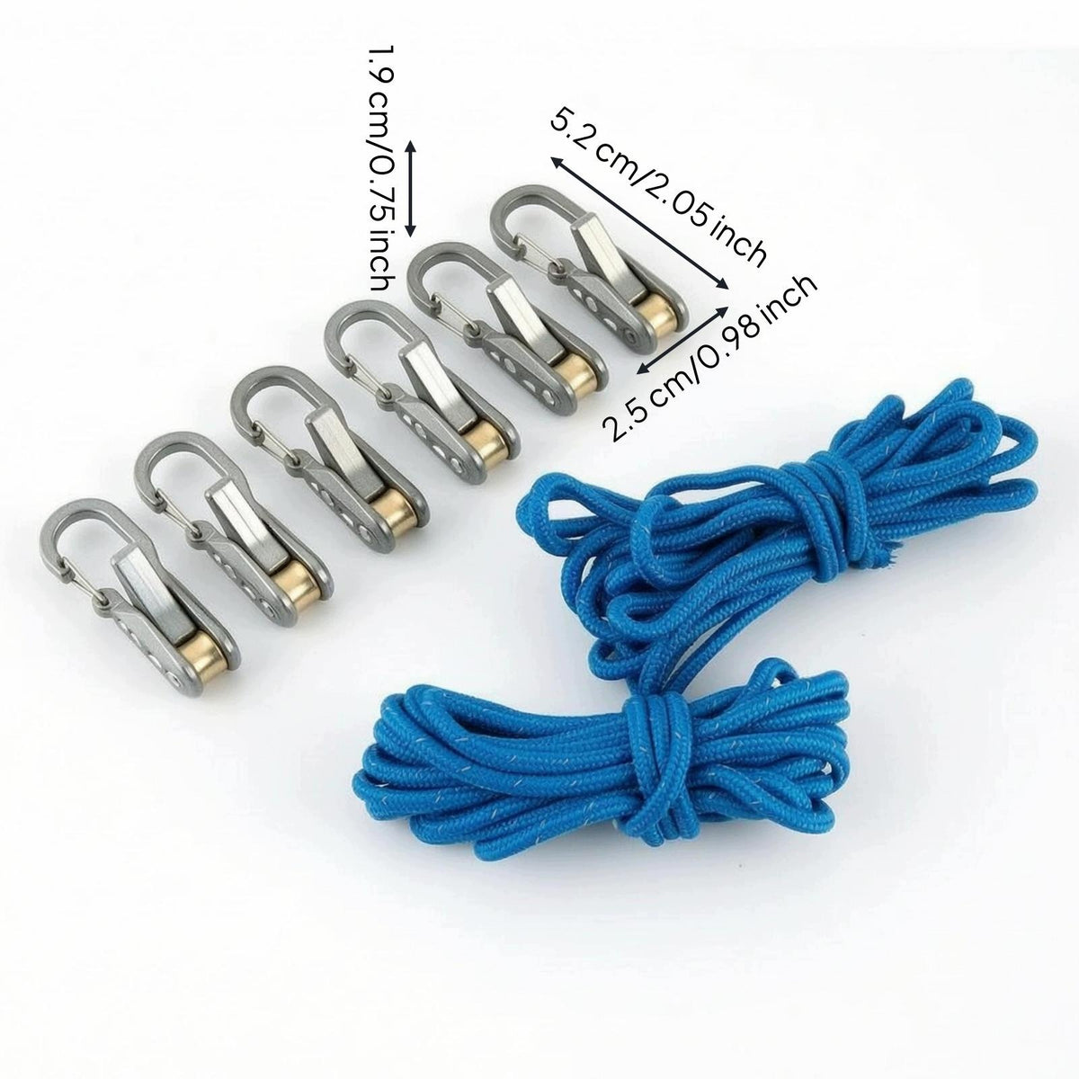 Outdoor Tensioning Rope Adjustable Rope Tightener Camping Elastic Rope Packaging status original
