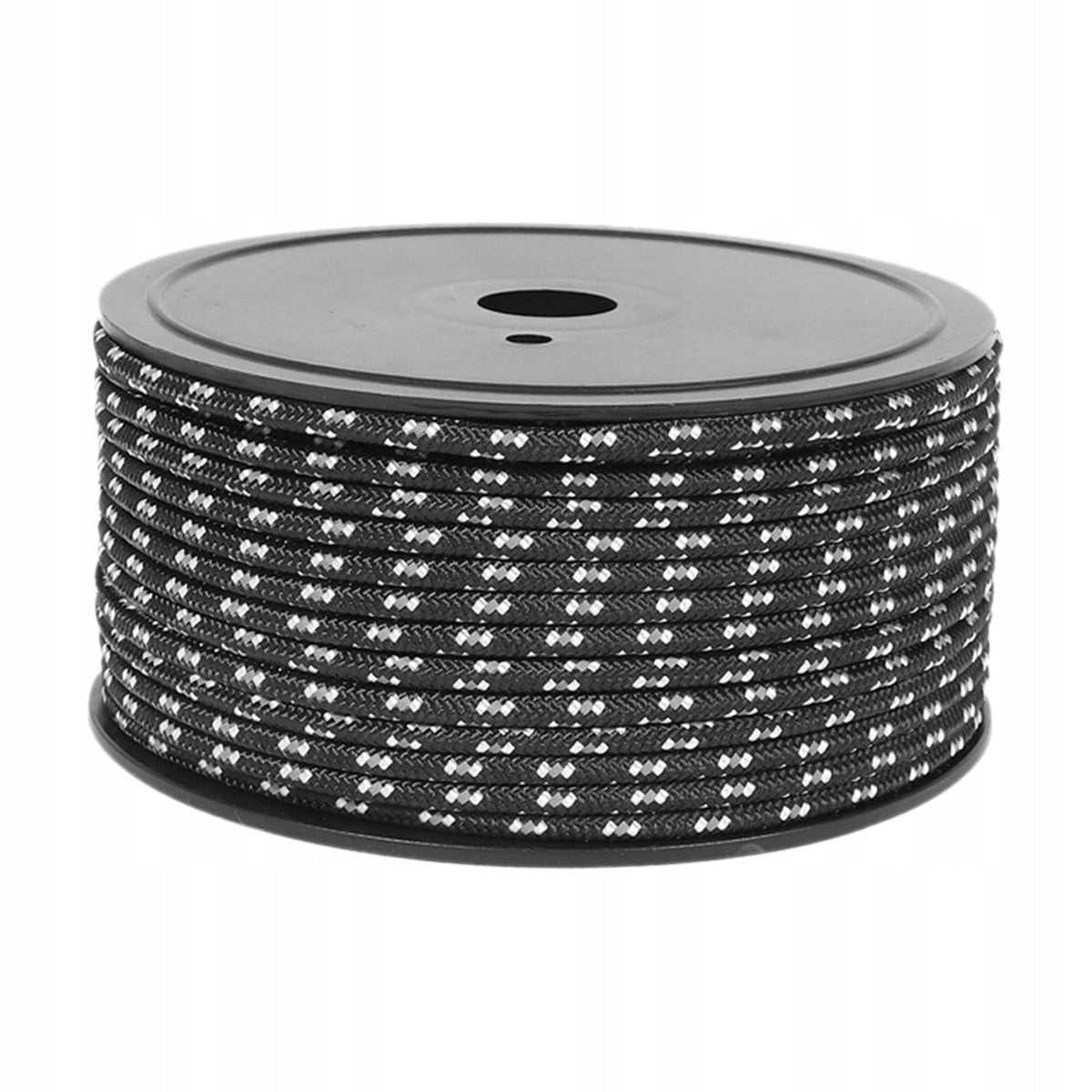 Outdoor Tent Rope 4mm Thickness Reflective Rope Wind Rope for Hammock black Model inna