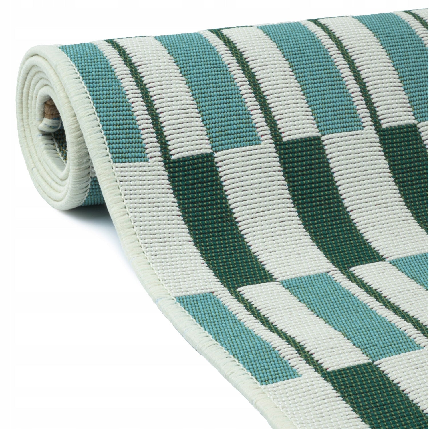 Outdoor Terrace Rug 120x170 Waterproof Terrace Rug for Balcony String Color green