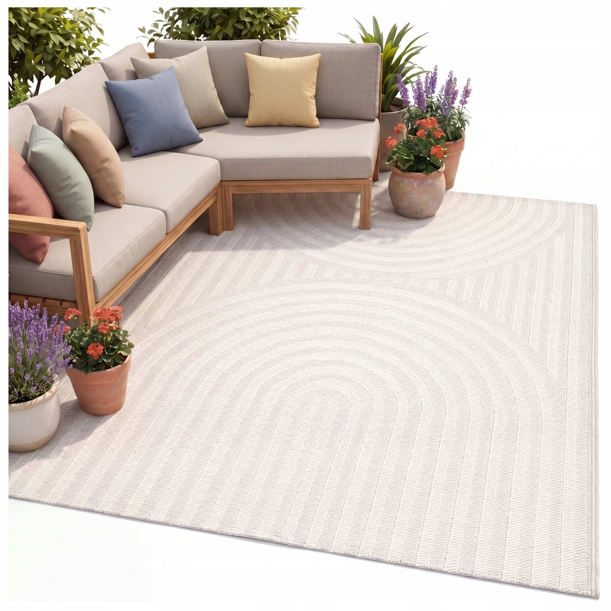 Outdoor Terrace Rug 150x200cm Large Waterproof Balcony Terrace Mat