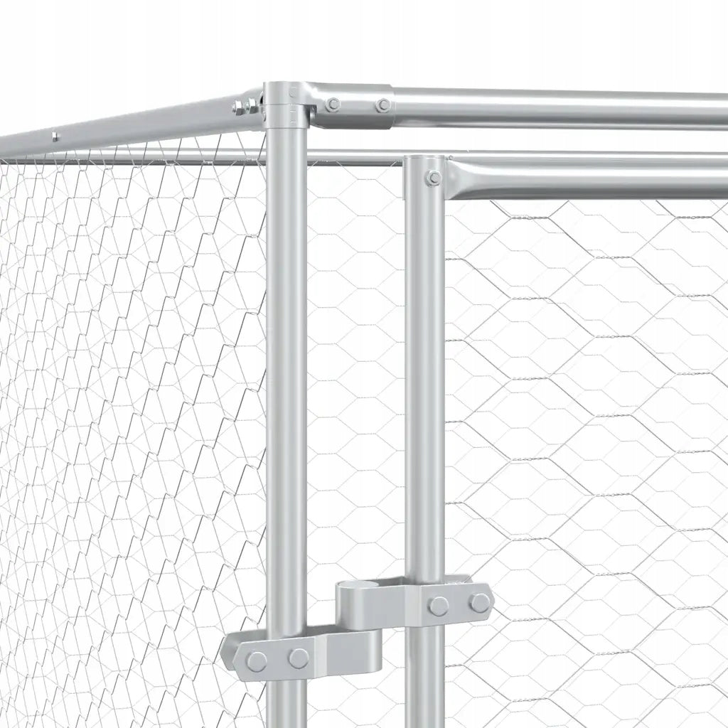 Outdoor playpen for dog, 2x2x2 m, galvanized steel Product height 200 cm