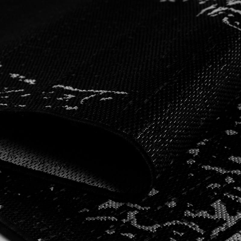 Outdoor rug Sunny ornament black 120 cm x 170 cm Thickness 3 mm