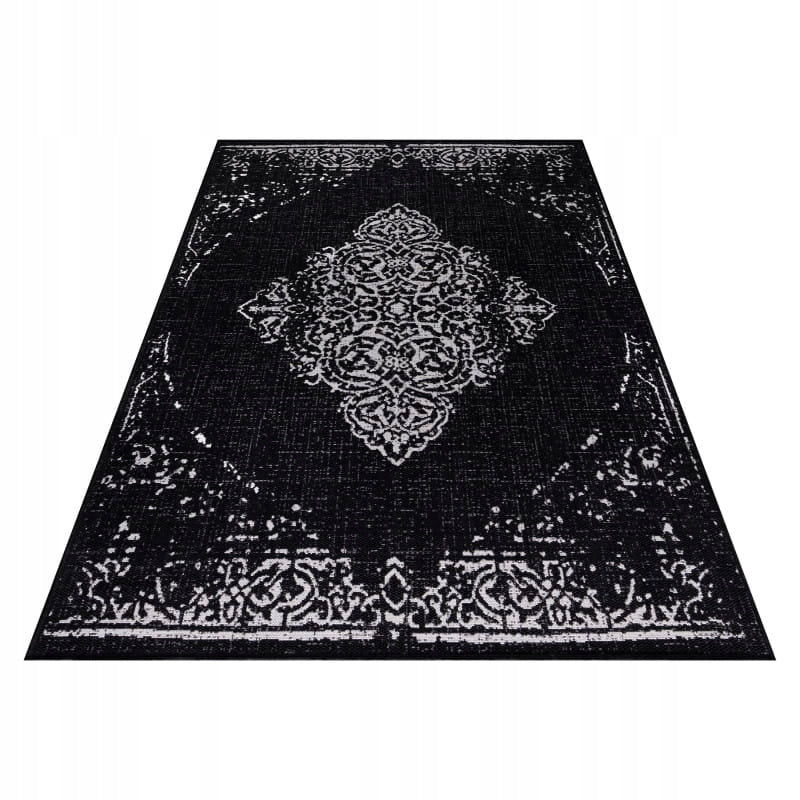 Outdoor rug Sunny ornament black 120 cm x 170 cm