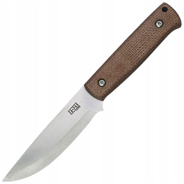 Outdoor survival knife with holster Za-Pas Biwi BW10 Micarta Satin - Brown