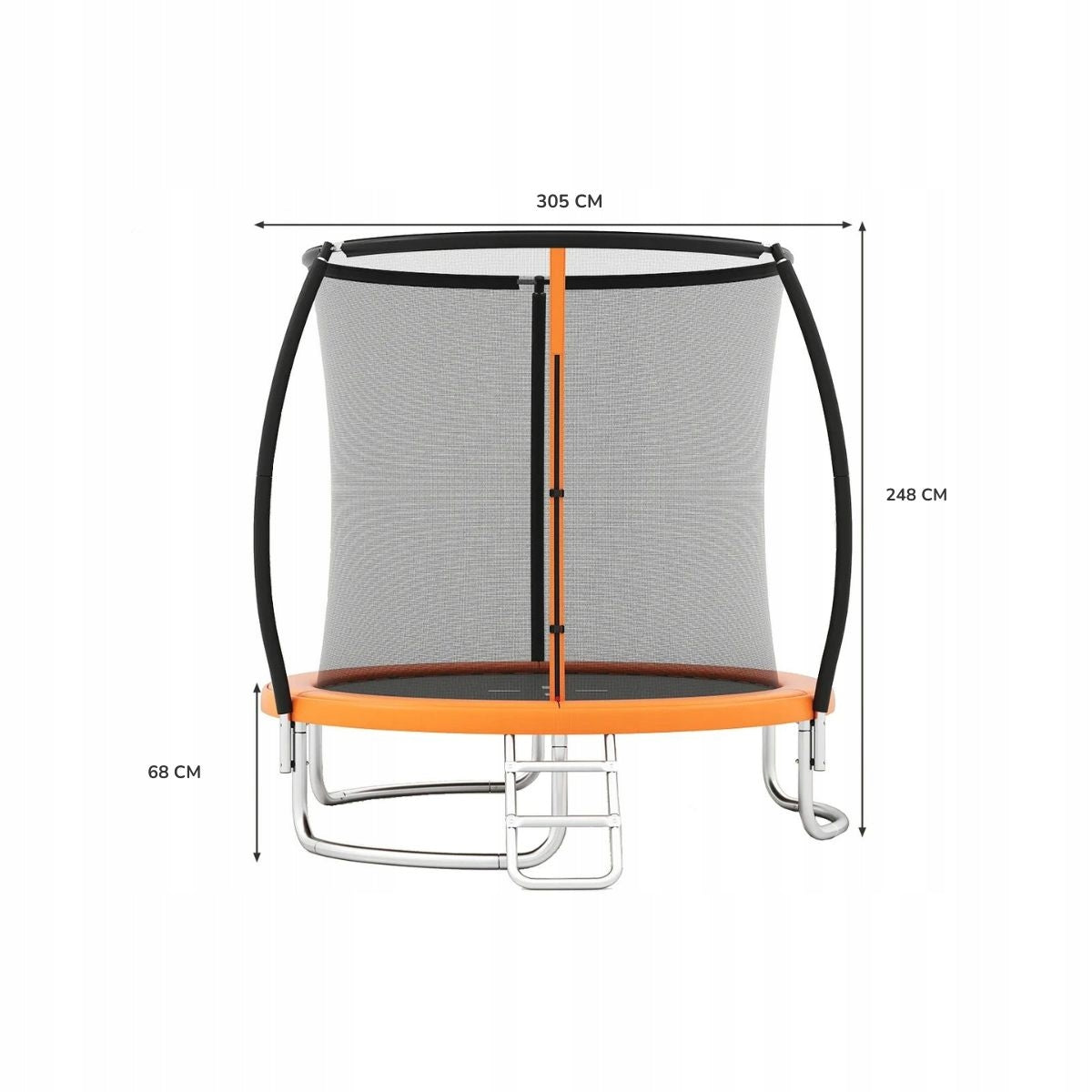 Outdoor trampoline with ladder Garden trampoline 305 cm Brand Costway