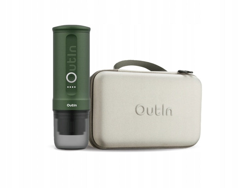 Outin Nano Portable Espresso Machine - Forest Green + cestovný obal