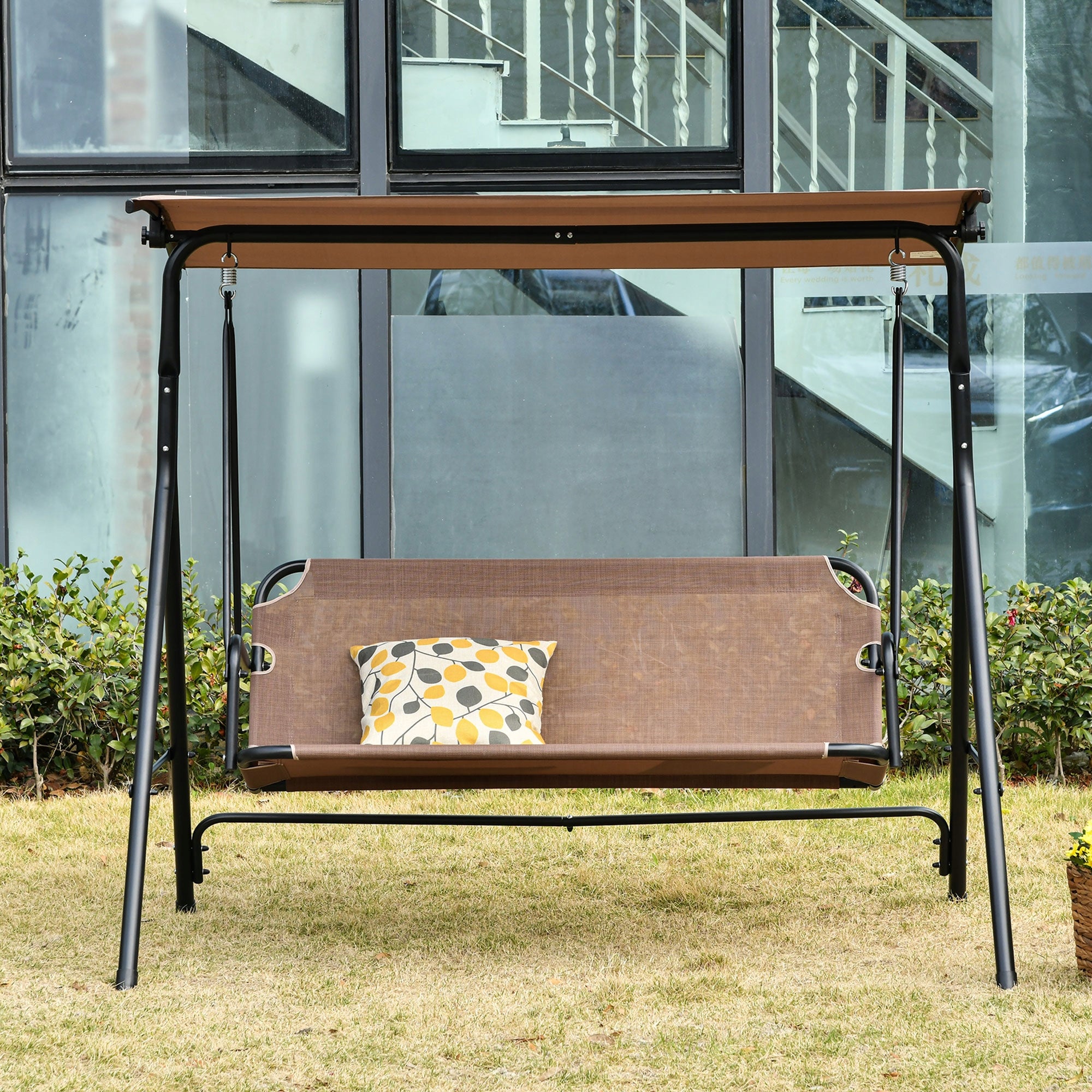 Outsunny 2-seat swing with visor, 172x110x155 cm Manufacturer Outsunny