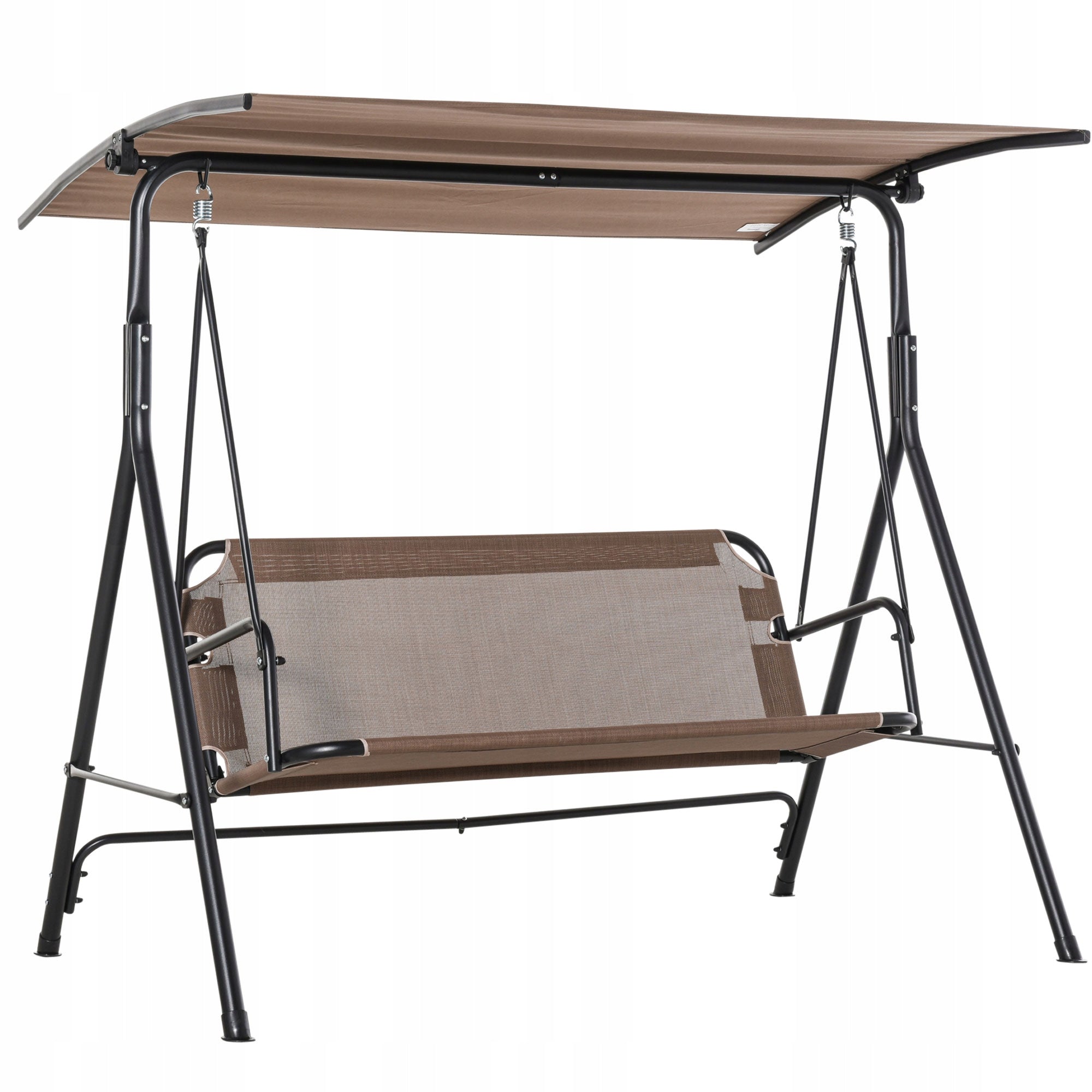 Outsunny 2-seat swing with visor, 172x110x155 cm