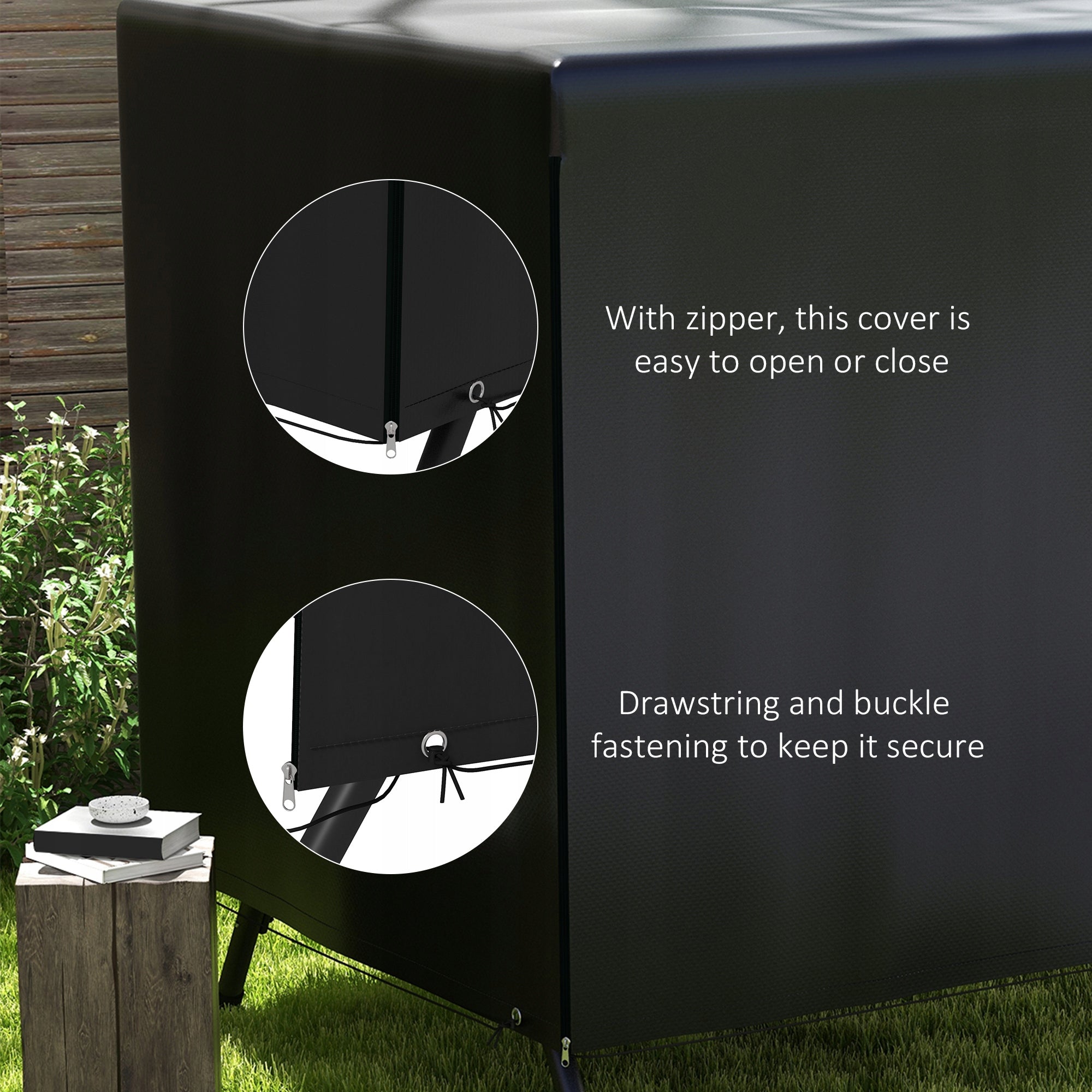 Outsunny 3-Person Garden Swing Cover, Waterproof Product width 155 cm