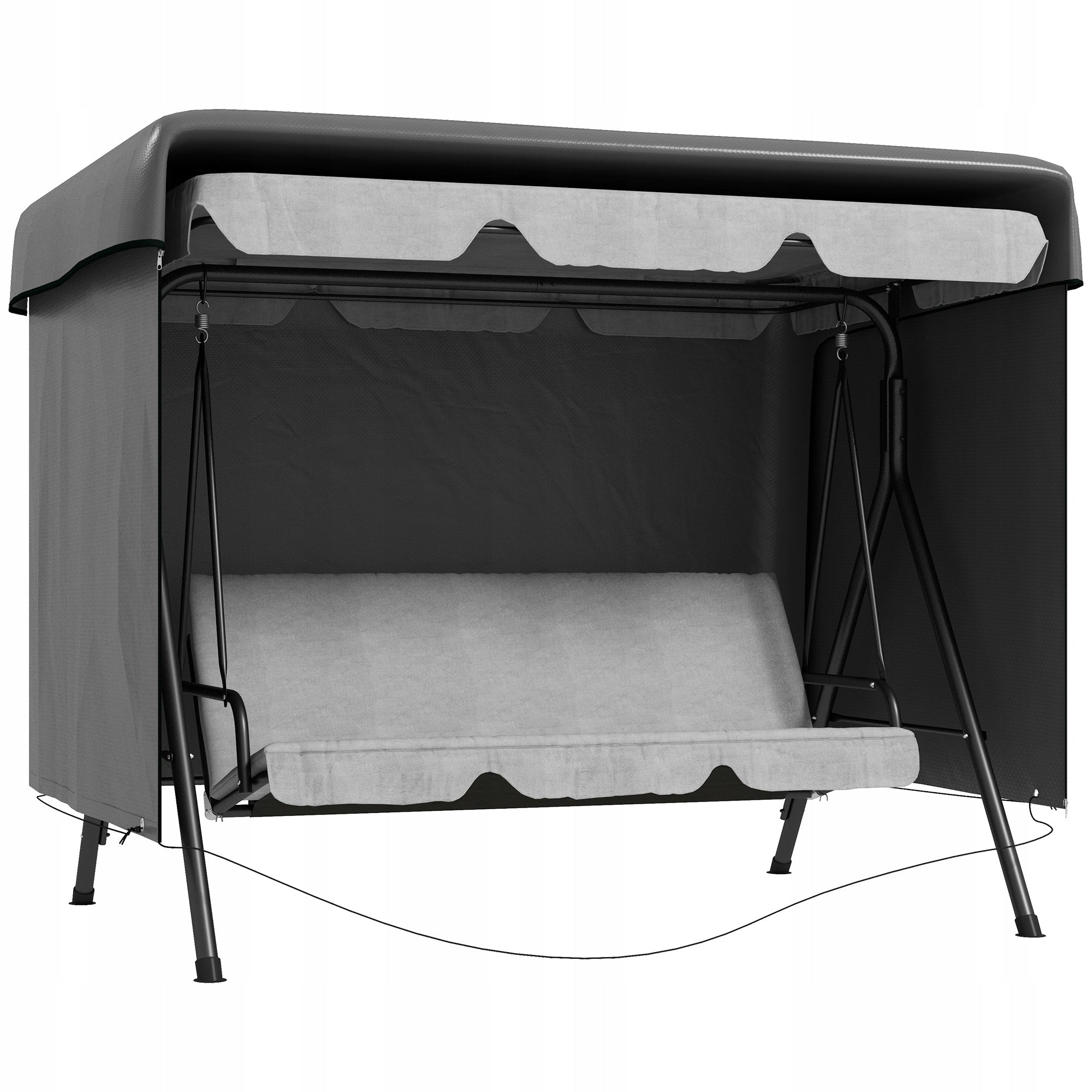 Outsunny 3-Person Garden Swing Cover, Waterproof