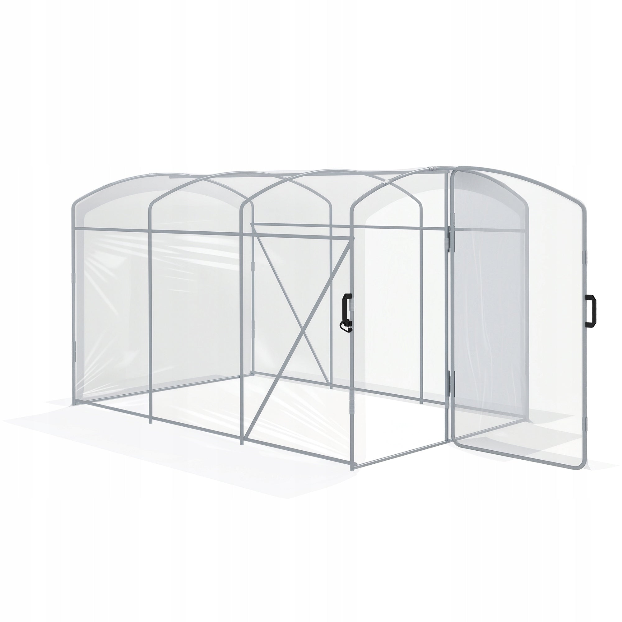 Outsunny Foil greenhouse 3x2x1,95 m, windproof, for tomatoes