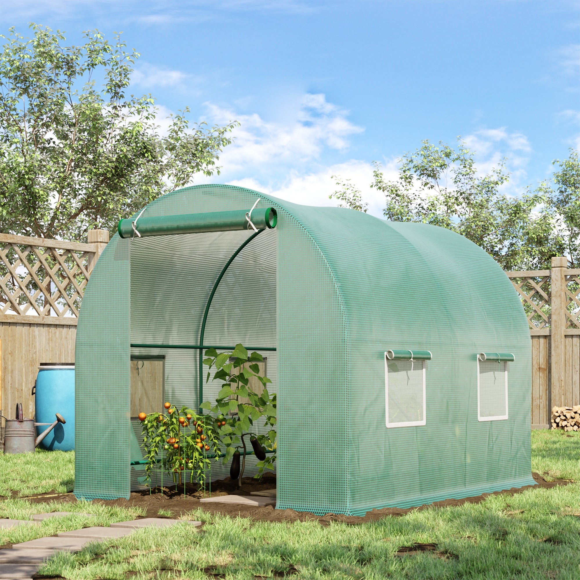 Outsunny GREENHOUSE GARDEN GREENHOUSE 250 x 200 x 200 cm Length 245 m