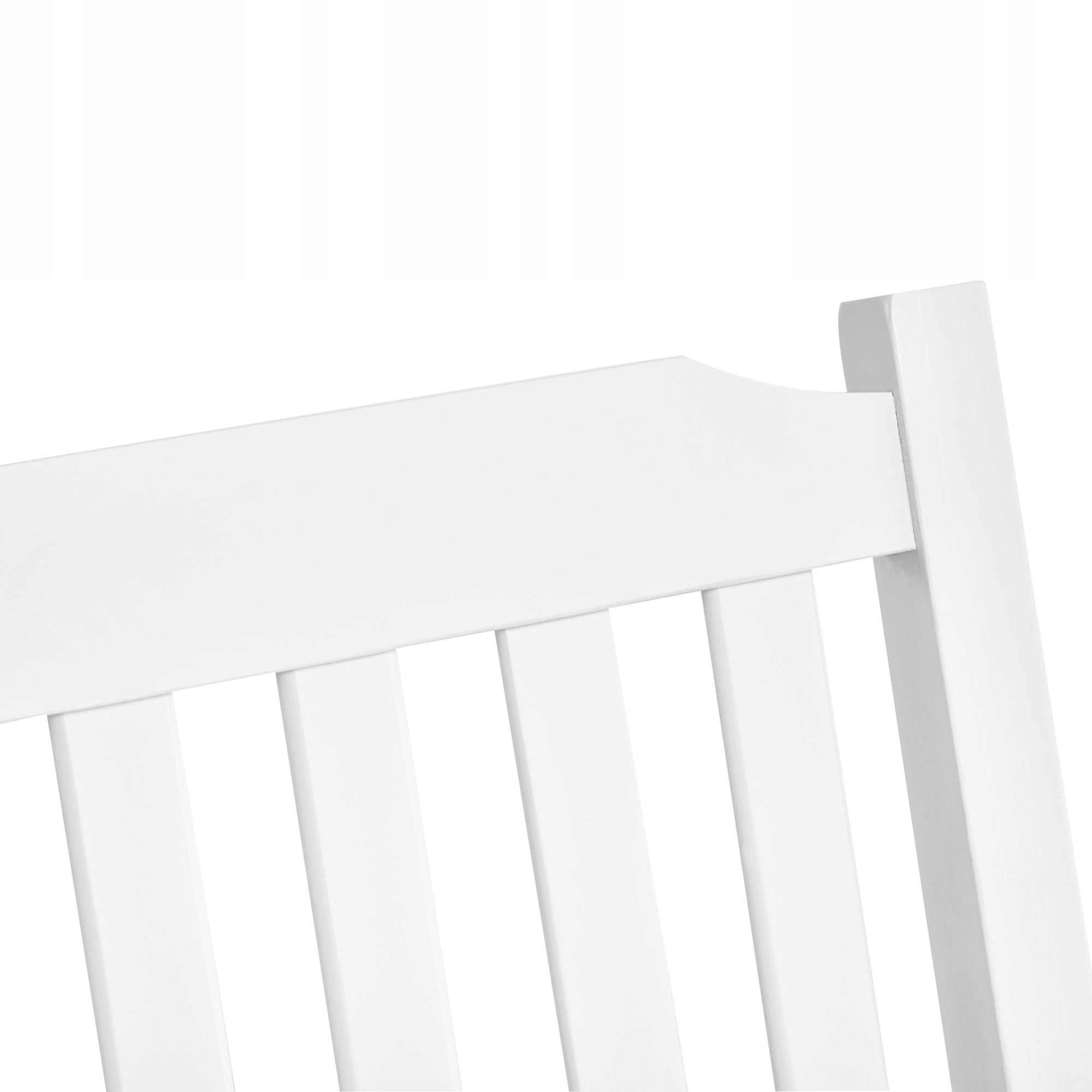 Outsunny Garden Swing 2-Person Rocking Bench Hanging 117x69x60cm white Material of manufacture wood
