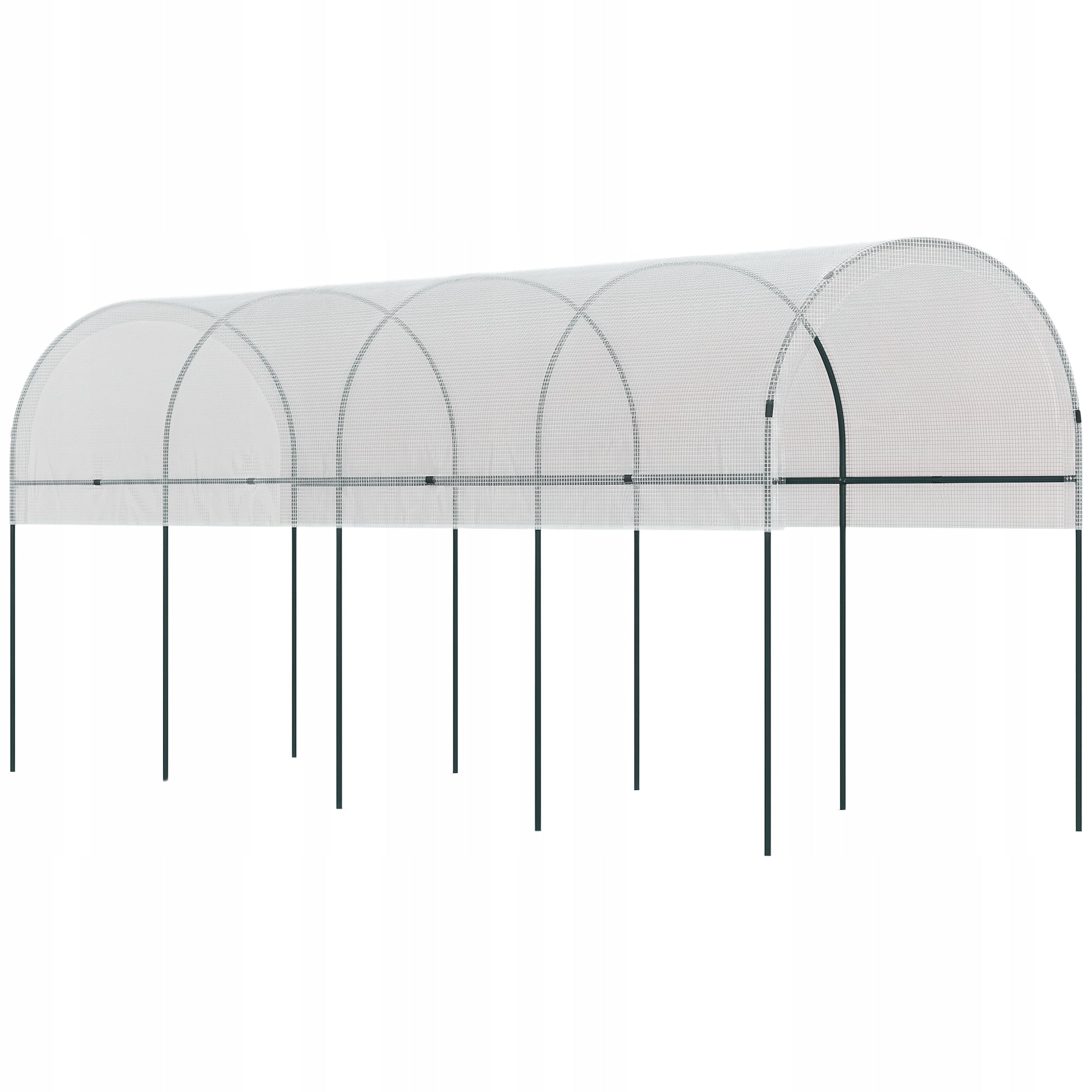 Outsunny Greenhouse for tomatoes, foil tunnel, steel, PE, 4x1,2x1,7m