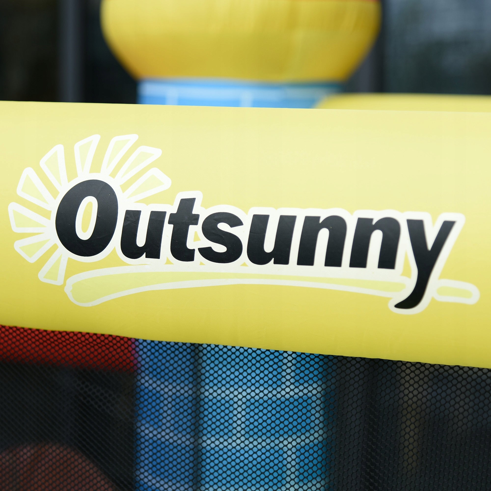 Outsunny Inflatable slide with swimming pool for 3 children, with fan Dominant material other