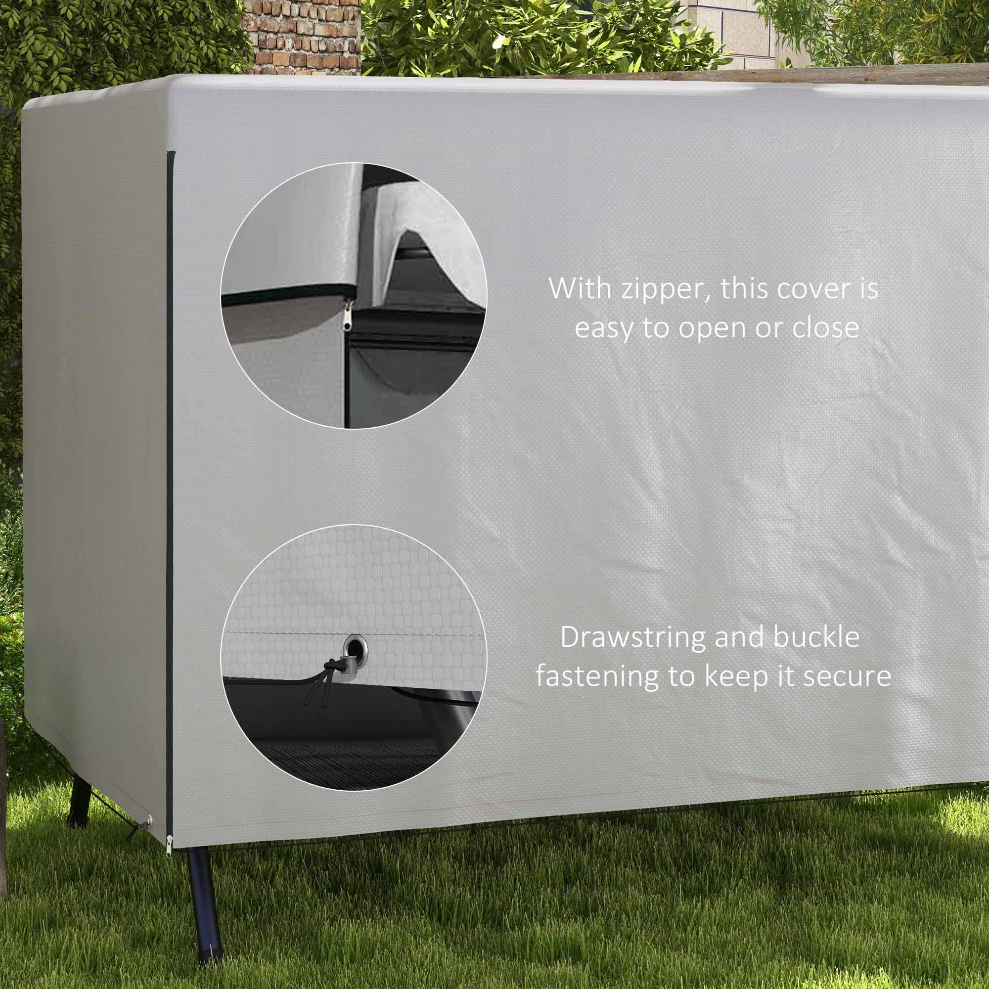 Outsunny Outdoor Furniture Cover, Waterproof, 215 x 155 x 150 cm Length 215 cm