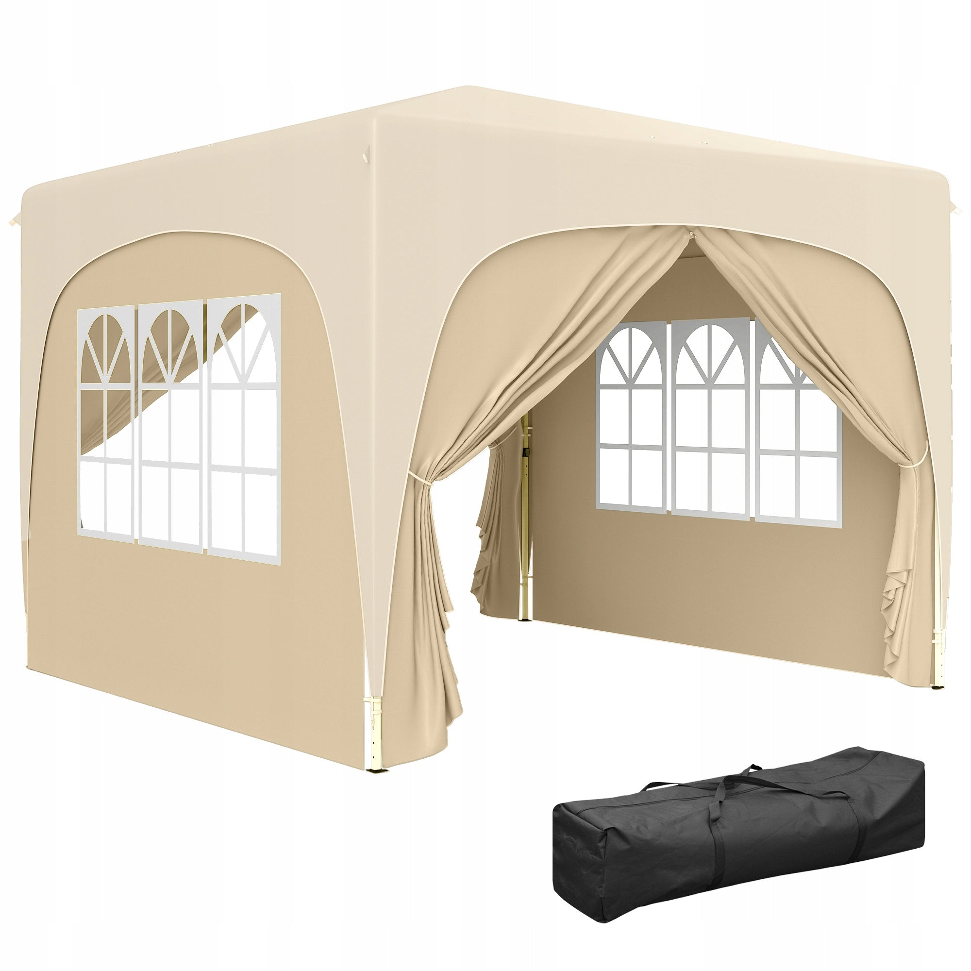 Outsunny Pavilion 3x3m, waterproof, stable, winter, foldable
