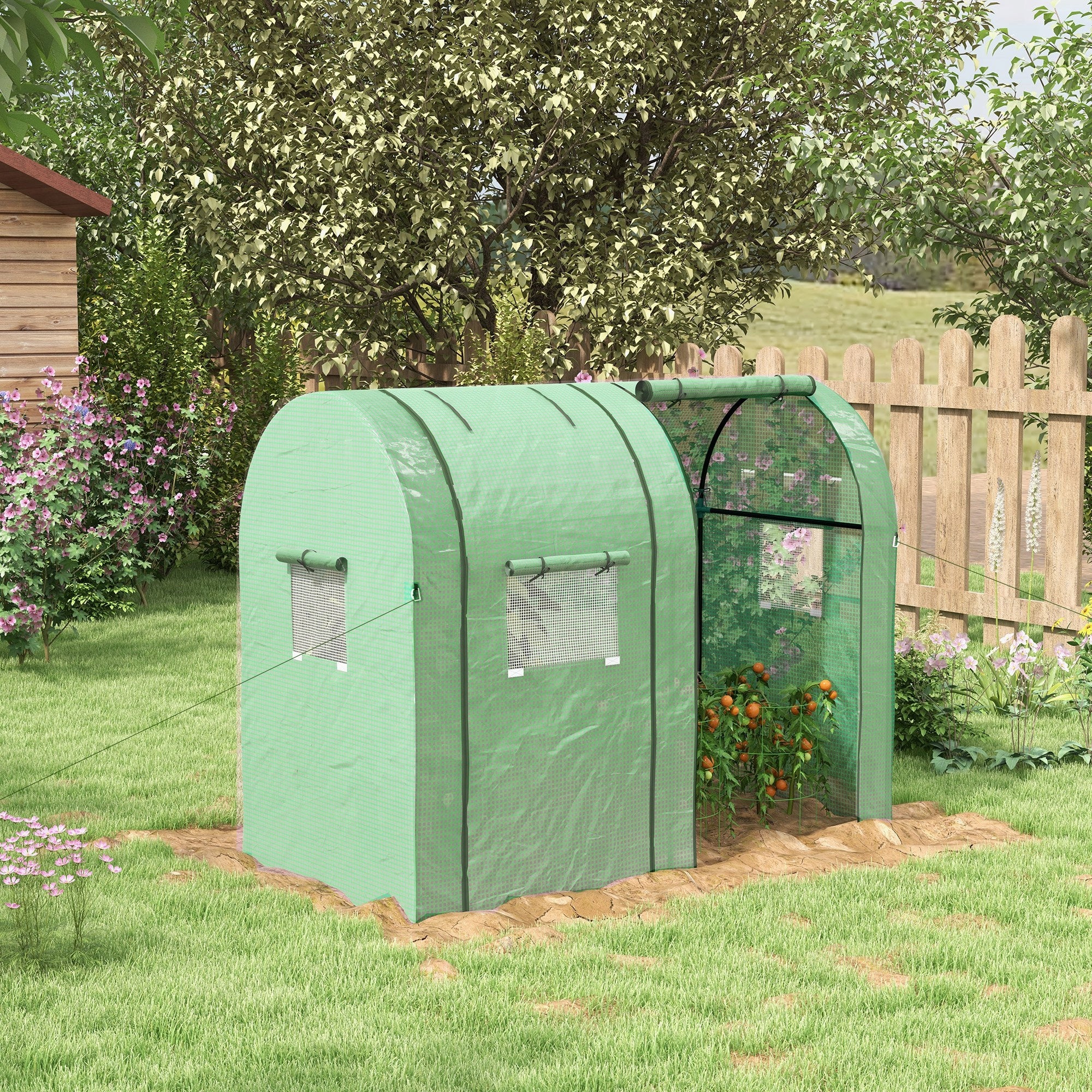 Outsunny UV foil greenhouse, 185x94x150 cm, green Packaging status original
