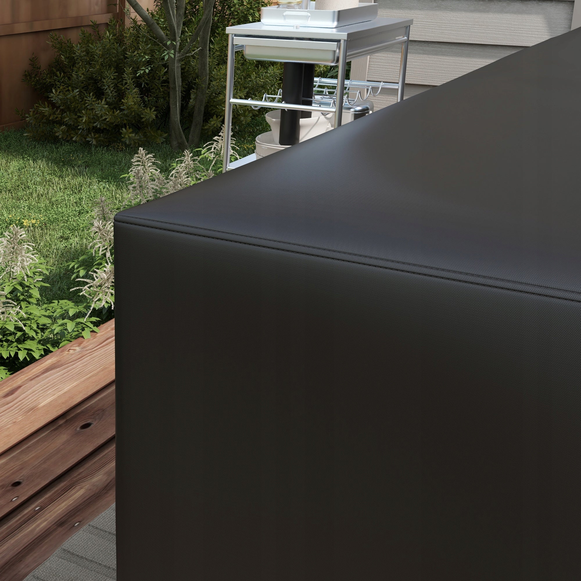 Outsunny outdoor furniture cover L-shaped waterproof, 250x250x79 cm Kind for set