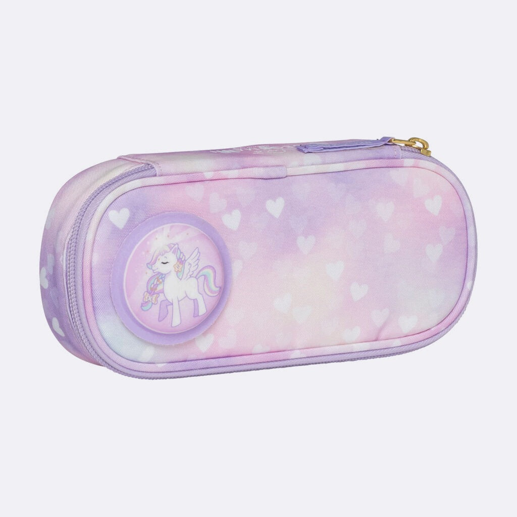 Oval case, princess unicorn purple